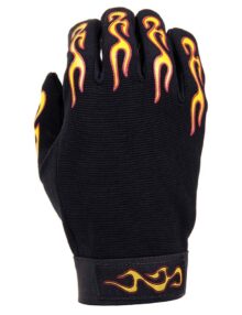 Mechanic gloves flames