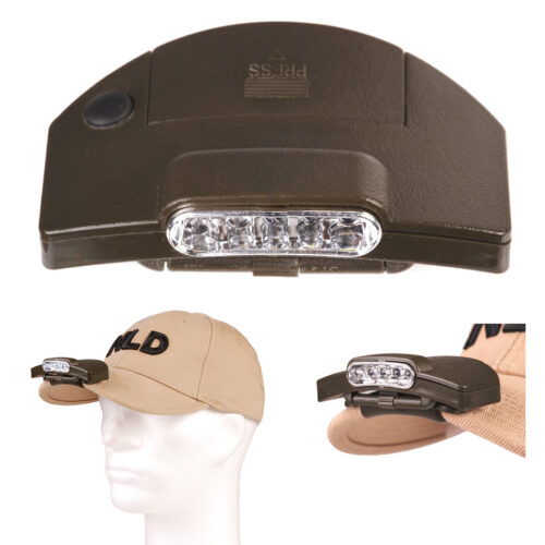 5 led cap headlamp "Star" clip-on