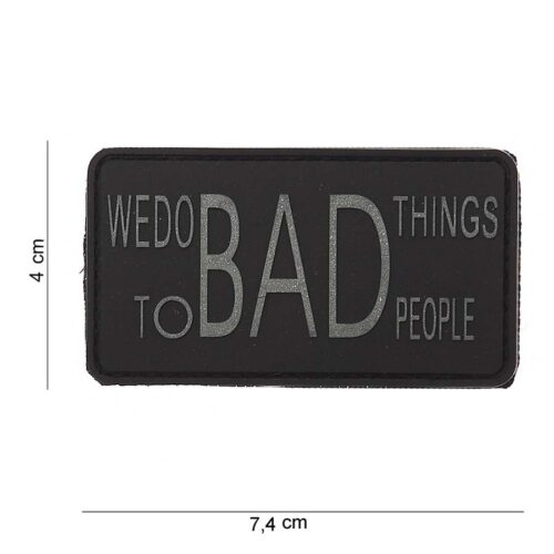 Patch 3D PVC We do bad things