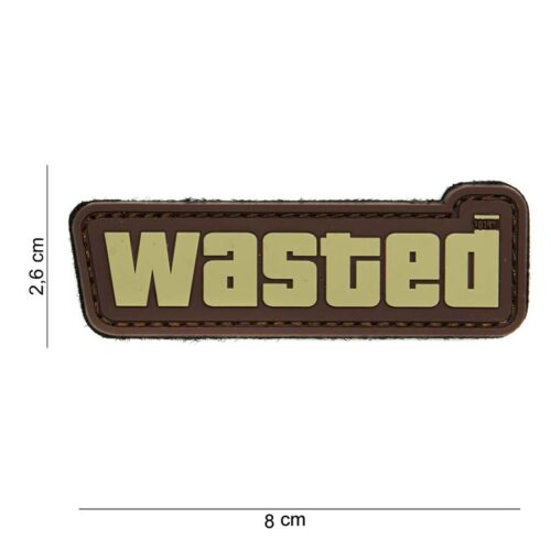 Patch 3D PVC Wasted brown