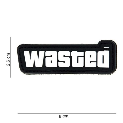 Patch 3D PVC Wasted black/white