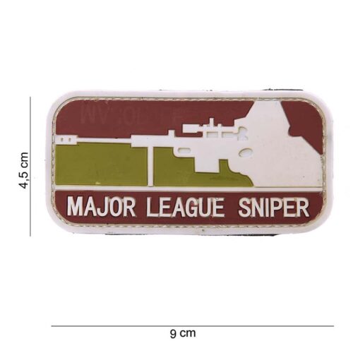Patch 3D PVC Major League sniper Arid