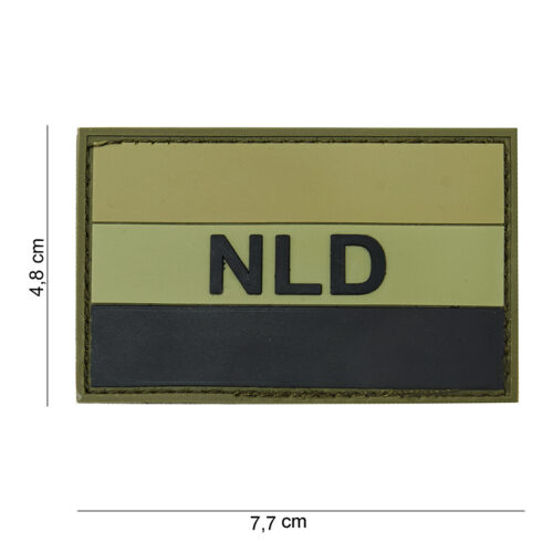 Patch 3D PVC NLD green/black