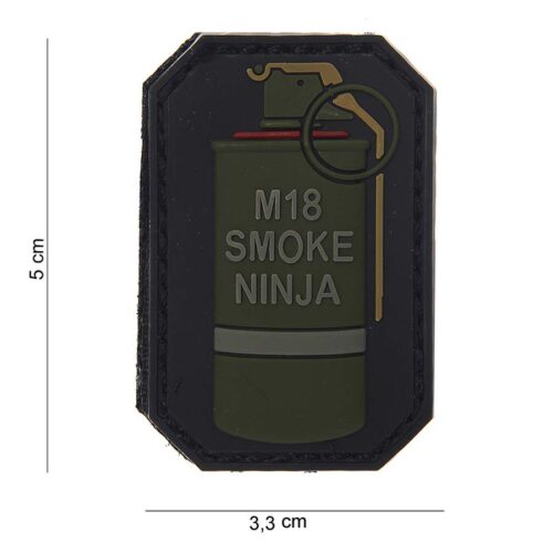 Patch 3D PVC M-18 smoke ninja
