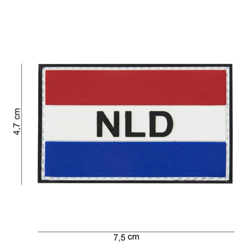 Patch 3D PVC NLD red/white/blue