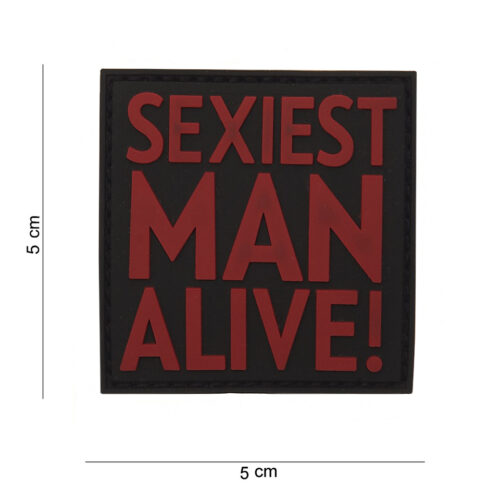 Patch PVC Sexiest man alive red