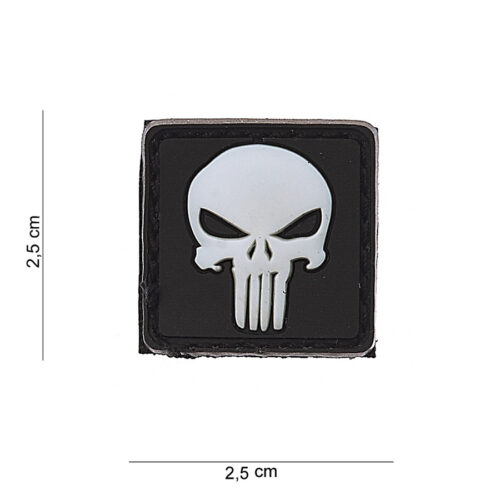 Patch PVC Punisher white