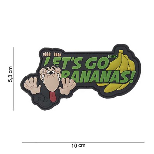 Patch 3D PVC Let's go bananas