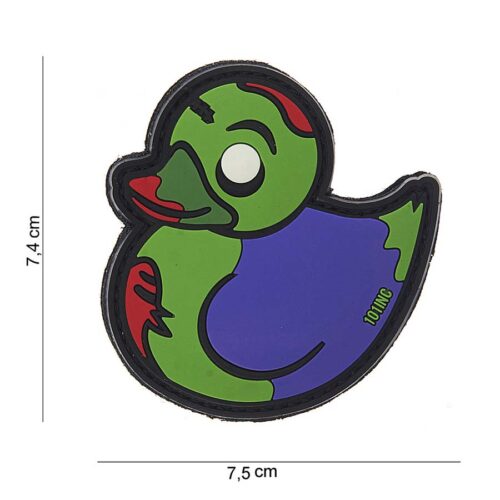 Patch 3D PVC Zombie Duck green/purple