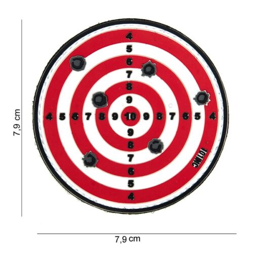 Patch 3D PVC Target red