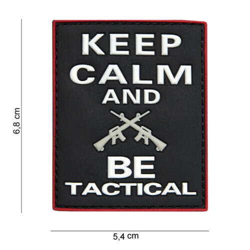 Patch 3D PVC Keep calm and BE tactical black