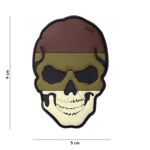 Patch 3D PVC skull Germany camo