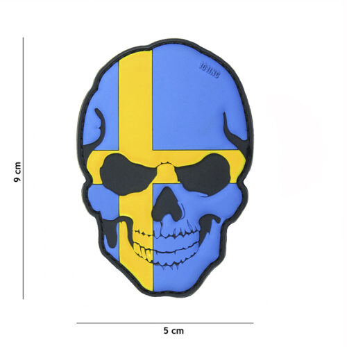 Patch 3D PVC skull Sweden