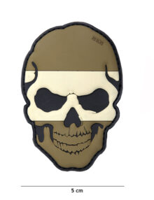 Patch 3D PVC skull Spain camo