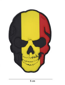 Patch 3D PVC skull  Belgium