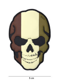 Patch 3D PVC skull Belgium camo