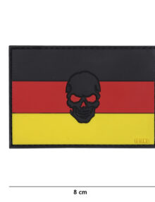 Patch 3D PVC flag Germany + skull