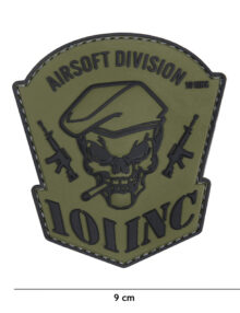 Patch 3D PVC Airsof Division 101 INC green