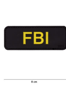 Patch 3D PVC FBI black