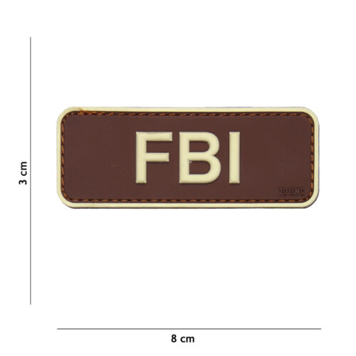 Patch 3D PVC FBI bruin