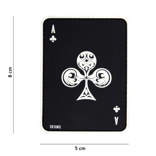 Patch PVC ace of clubs - Sort