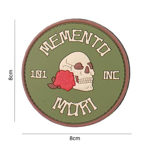 Patch 3D PVC Memento Mori 101 INC (round) #3101 | 2
