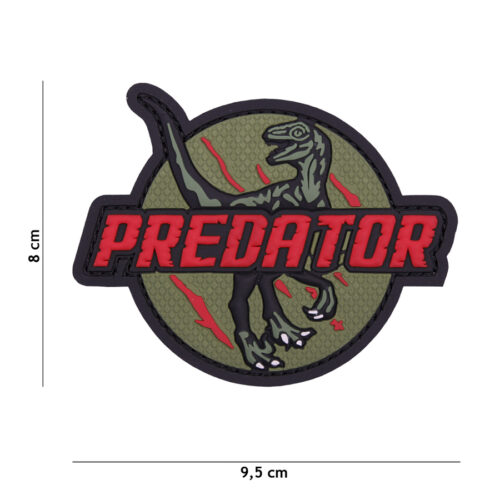 Patch 3D PVC Predator red #1099 | 2