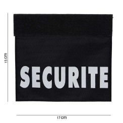 Security jakke med lynlås ærmer - mærke