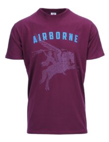 T-shirt Airborne Pegasus - Maroon