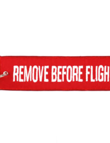 Keychain remofe before flight large - Red