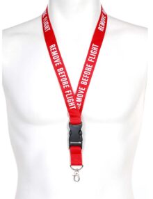 Neck-strap Remove before flight 23 mm. - Red