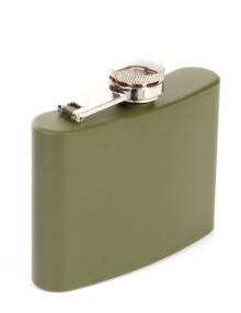 Stainless steel flask 4 oz green - Green
