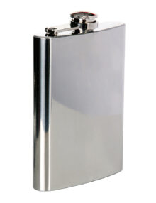 Stainless steel flask 8 oz - Silver/Chrome