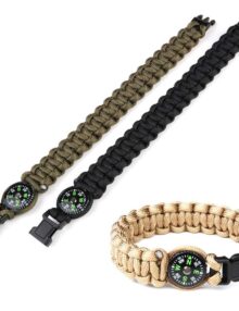 Paracord compass K2023 9 inch - Green
