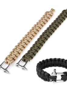 Paracord iron buckle K2020 9 inch - Green